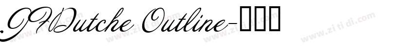 JFDutche Outline字体转换